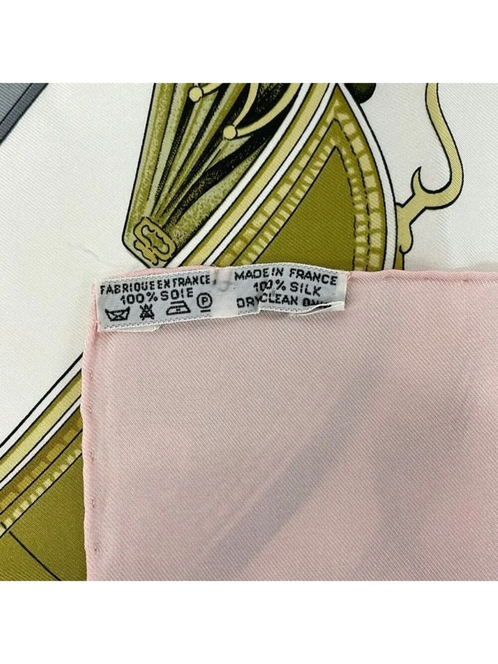 ★SOLD★ Hermes Scarf Carre 90 Pink Gray Multi Springs - Picture 3 of 5